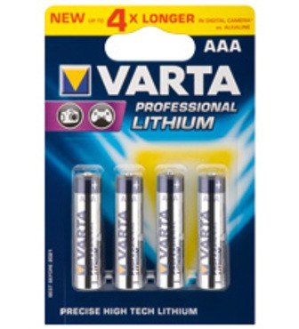 4er Pack Varta Lithium Micro AAA LR03