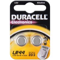 LR44 Duracell Alkali Knopfzelle 2er Pack