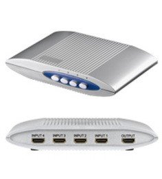 4x HDMI Switch silber