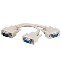 Adapter 1x S-VGA Stecker > 2x S-VGA Buchse