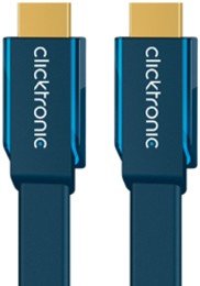 Clicktronic Casual High Speed HDMI Flachkabel mit Ethernet