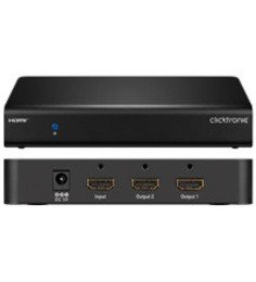 clicktronic HDMI Splitter 1 in / 2 out 