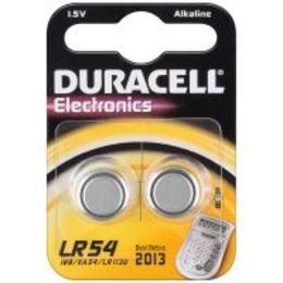 LR54 Duracell Alkali Knopfzelle 2er Pack