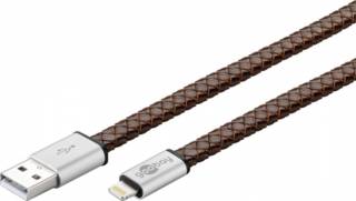 USB Lade- und Synchronisationskabel; Leder