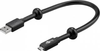 Micro USB Lade- und Synchronisationskabel; Schwanenhals