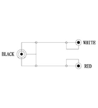 Belegung 2x Cinch Stecker > 3,5mm Klinke 