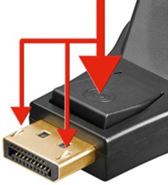 Adapter DisplayPort Stecker auf DVI-I Buchse