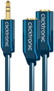 Clicktronic Casual 3,5mm Klinkenstecker Duo Adapter