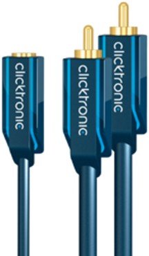 Clicktronic Casual Cinch Buchse auf 2x Cinch Stecker