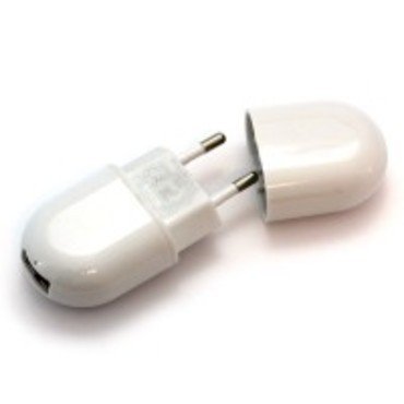 100-240V USB Ladegerät 2,1A (mini) weiß