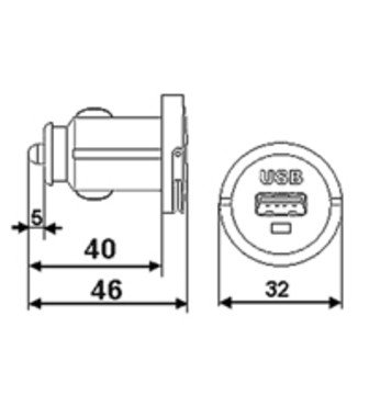 12V USB High Power Ladeadapter (mini) 2,1Ah