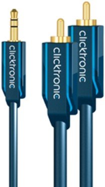 Clicktronic Casual 3,5mm auf 2x Cinch Stereo Adapterkabel