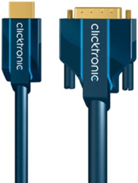 Clicktronic Casual Kabel HDMI Stecker auf DVI-D Stecker