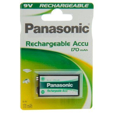 Panasonic Ni-MH 9V-Block Akku mit 170mAh