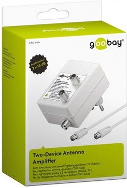 Goobay Zweigeräte-Antennenverstärker (DVB-T / DVB-T2 / DVB-C)