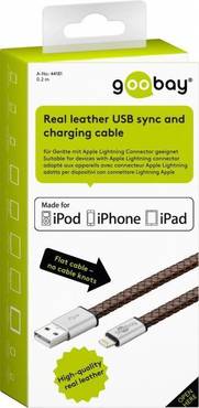 USB Lade- und Synchronisationskabel; Leder