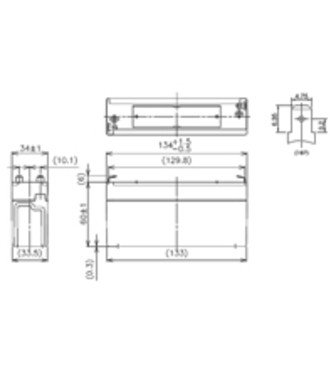 Panasonic LC-R063R4P / 6V 3,4Ah Bleiakku