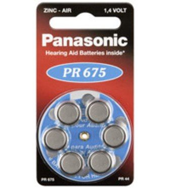 PR 675 Panasonic Hörgeräte Batterien