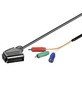 Scart Kabel Scart Stecker > 3x Cinch Video RGB