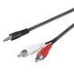 Cinch Kabel 3,5mm Klinkenstecker auf 2x Cinch Stecker