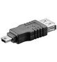 Adapter USB A Buchse auf USB 5 pol. mini B-Stecker