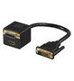 Y-Adapter 1x DVI-D Stecker > 1x HDMI Buchse + 1x DVI-D Buchse