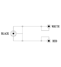 Belegung 2x Cinch Stecker > 3,5mm Klinke 