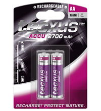 tecxus Mignon Akku mit 2700mAh 2er Pack