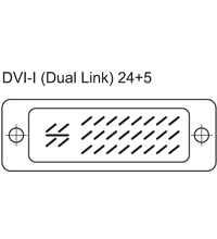 DVI-I Kabel 24+5 Dual Link