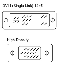 DVI-I (12+5) Stecker>15 pol. HD-Stecker