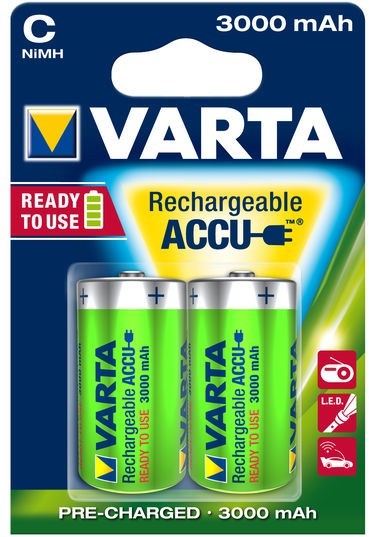 VARTA Ni-MH Baby Akku mit 3000mAh 2er Pack