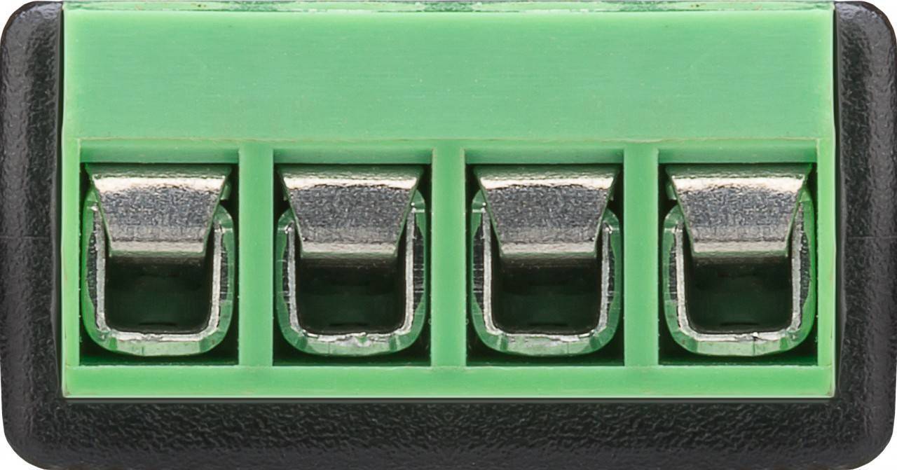 Terminal Block 4-pin > Klinke 3,5 mm Stecker (4-Pin, Stereo)