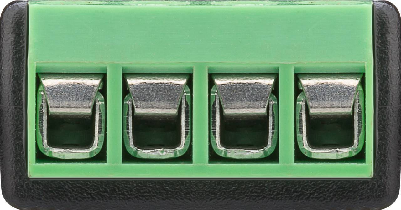 Terminal Block 4-pin > Klinke 3,5 mm Stecker (4-Pin, Stereo)