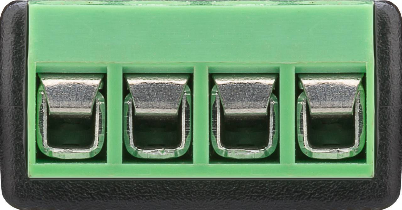 Terminal Block 4-pin > Klinke 3,5 mm Buchse (4-Pin, Stereo)