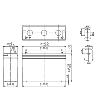 Panasonic LC-R0612P1 / 6V 12Ah Bleiakku