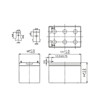 Panasonic LC-RA1212PG1 / 12V 12Ah Bleiakku