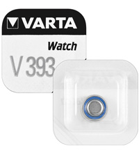 V393 Varta Silberoxid Knopfzelle